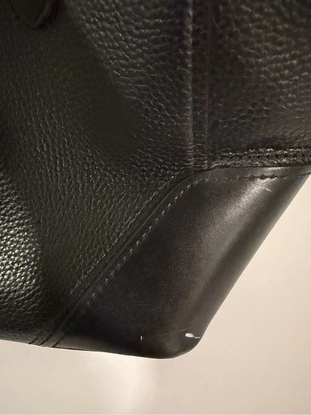 Michael Kors Black Pebbled Leather Tote with Gold Logo